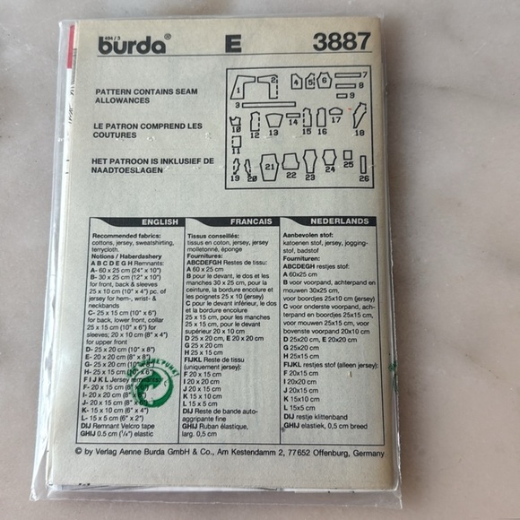 Burda 3886 3887  Barbie Ken Sewing Patterns Doll Clothes Party Swim Wedding NEW - Picture 4 of 12